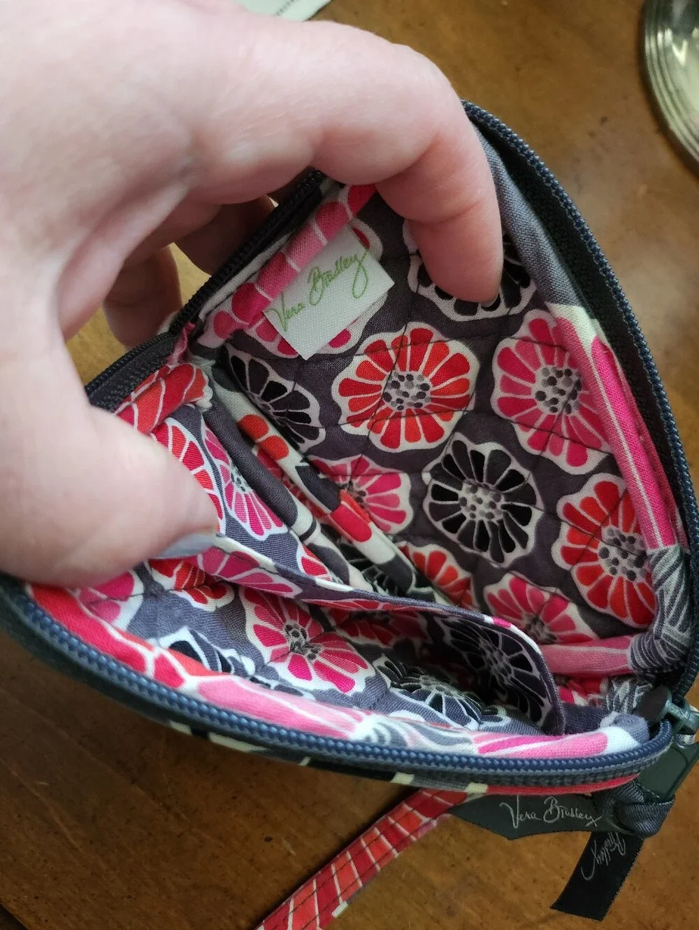 Vera Bradley Floral Quilted Wristlet